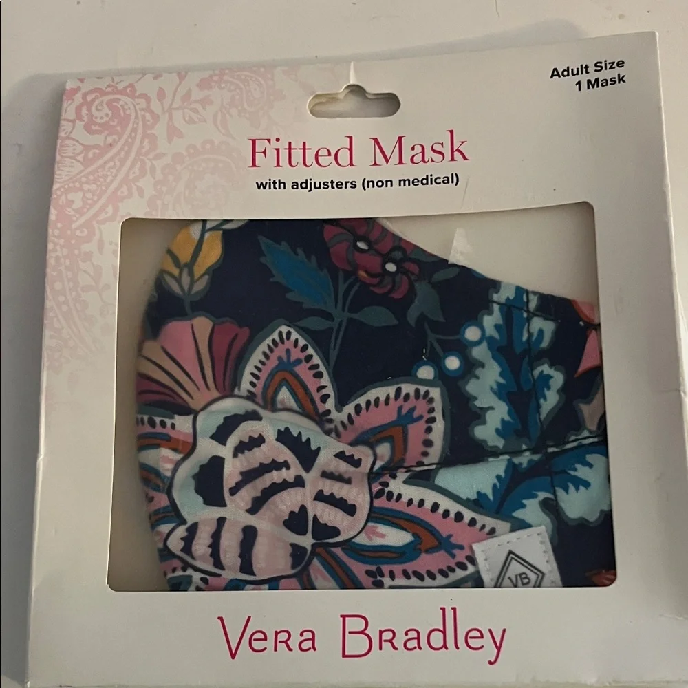 Vera Bradley new Note Paper Cube and Multicolor Floral Face Mask